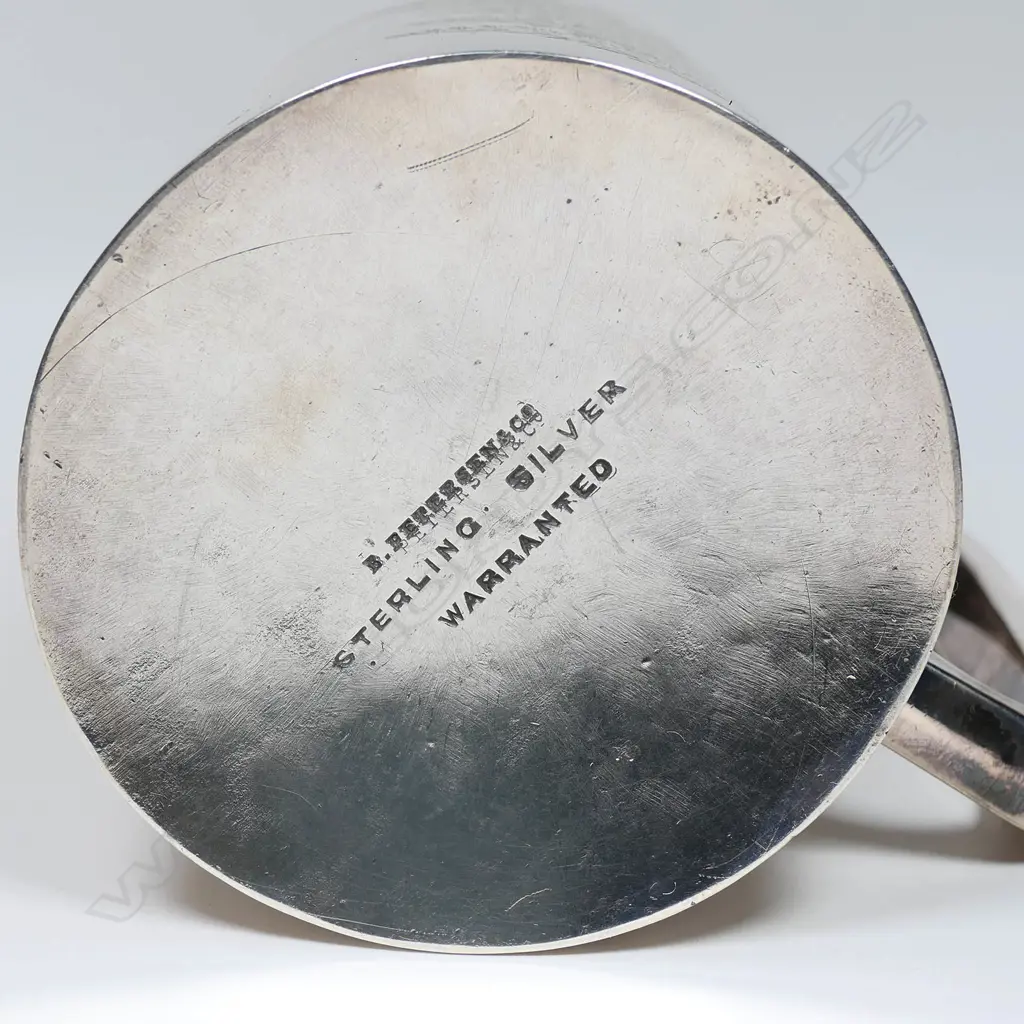 B. Petersen & Co. (Christchurch) large silver mug, Image 1++